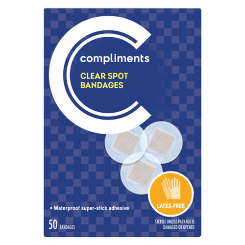 Compliments Bandages Clear Spot 50 EA