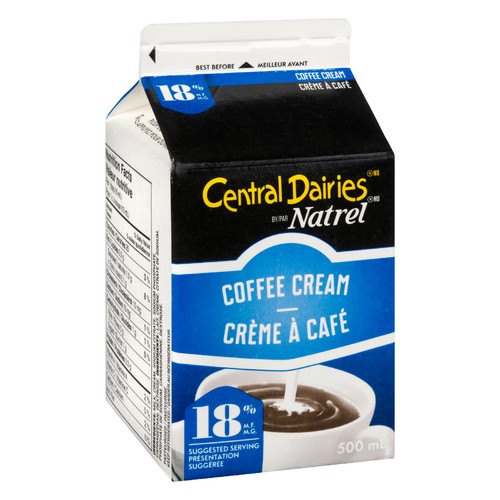 Central Dairies 18% Coffee Cream 500 ml