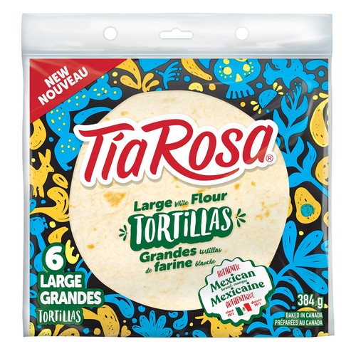 Tia Rosa White Flour Tortillas Large  384 g