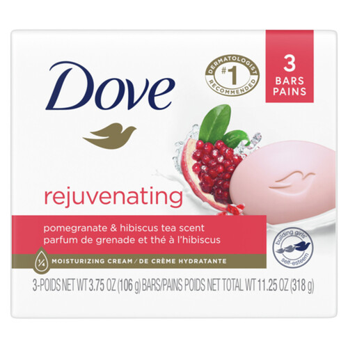 Dove Revive Beauty Bar Pomegranate And Lemon Verbena 3 x 106 g