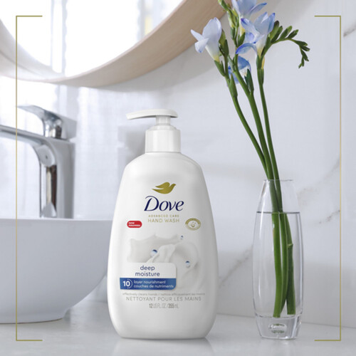 Dove Advanced Care Deep Moisture Hand Wash Smooth Skin For Soft 355 ml