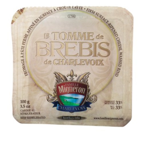 La Tomme de Brebis de Charlevoix Firm Surface Ripened Cheese 100 g