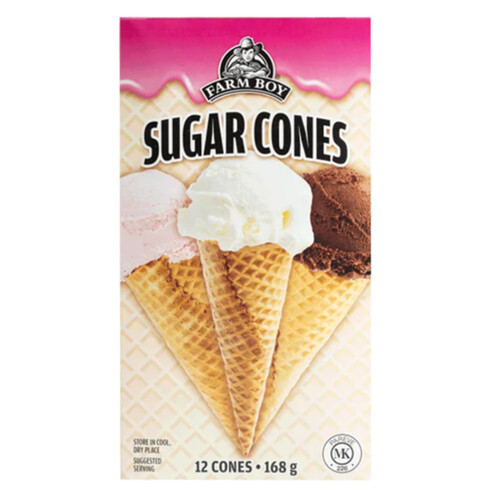 Farm Boy Sugar Cones 12 Pack 168 g