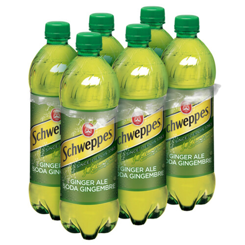 Schweppes Soft Drink Ginger Ale 6 x 710 ml (bottles)