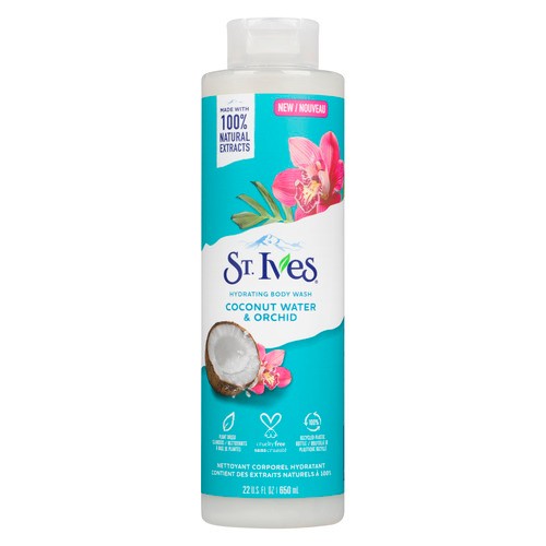 St. Ives Hydrating Body Wash Coconut Water & Orchid For Sensitive Skin 650 ml