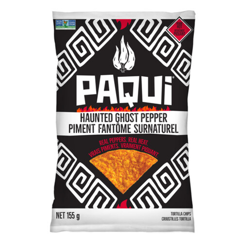 Paqui Gluten-Free Tortilla Chips Haunted Ghost Pepper 155 g