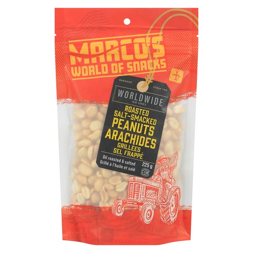 Marco's World Of Snacks Peanuts Roasted Salt-Smacked 225 g