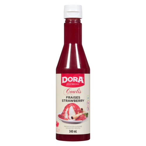 Dora Coulis Dessert Sauce Strawberry 340 ml