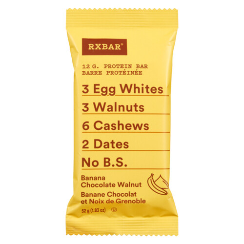 RxBar Protein Bar Banana Chocolate Walnut 52 g