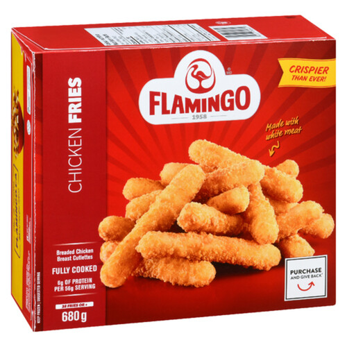 Flamingo Fully Cooked Frozen Chicken Fries 680 g