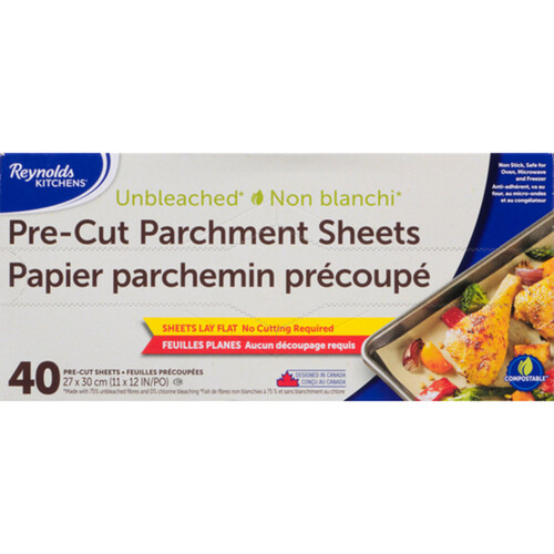 Reynolds Kitchens Pre-Cut Parchment Sheets Unbleached 40 EA