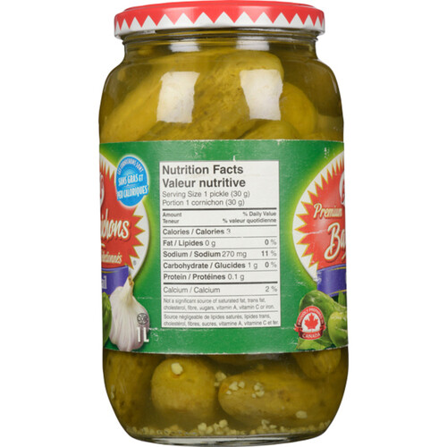 Voilà Online Grocery Delivery Bick's Garlic Baby Dill Pickles 1 L