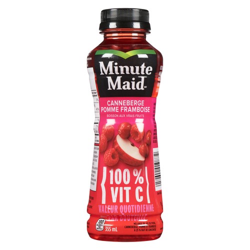 Minute Maid Juice Cranberry Apple Raspberry 355 ml (bottle)
