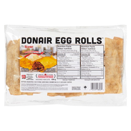 Bonte Donair Frozen Egg Rolls 520 g