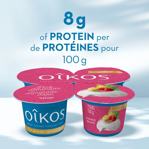 Oikos Greek Yogurt Limited Edition Pink Lemonade 4 x 100 g