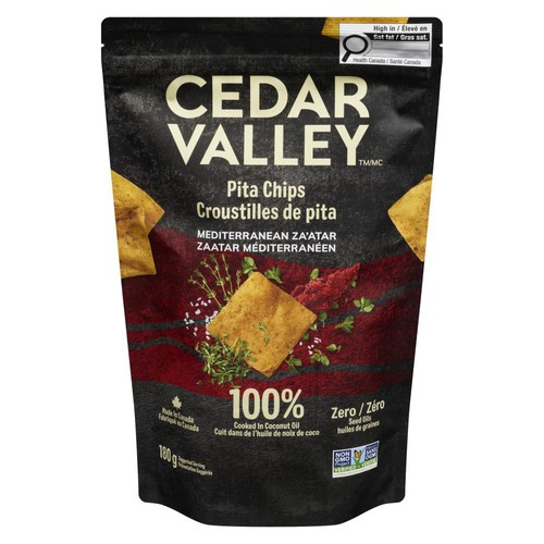 Cedar Valley Pita Chips Mediterranean Za'atar 180 g