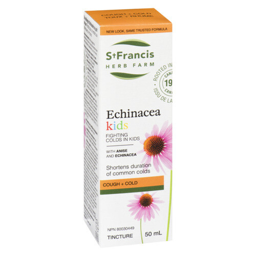 St. Francis Herb Farm Herbal Remedies Fighting Colds Tincture Echinacea Plus Kids 50 ml