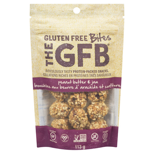 The GFB Gluten-Free Bites Peanut Butter & Jam 113 g