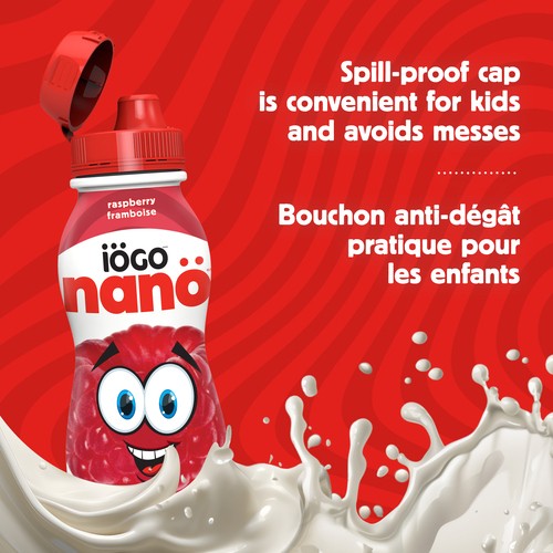 iÖGO nanö 1% Drinkable Yogurt Raspberry 6 x 93 ml