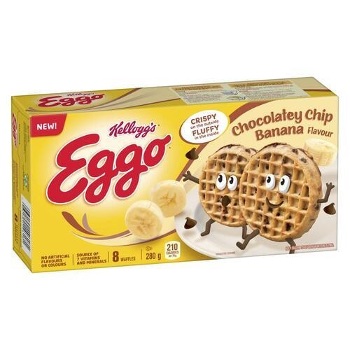 Kellogg's Frozen Waffles Chocolatey Chip Banana 280 g