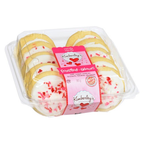 Kimberley's Bakeshoppe Cookies Frosted Valentine's Vanilla White 383 g