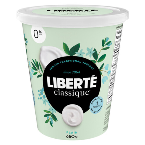 Liberté Classique 0% Smooth Traditional Yogurt Plain 650 g