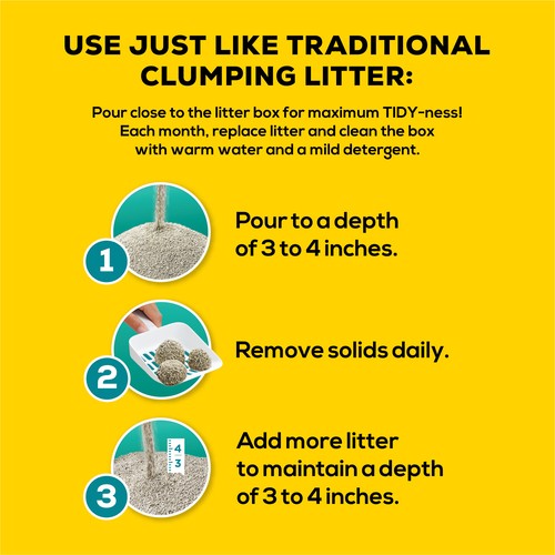 Tidy Cats Cat Litter LightWeight Free & Clean Unscented 2.72 kg