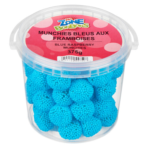 Les Aliments Johnvince Blue Raspberry Munchies Confectionery 375 g