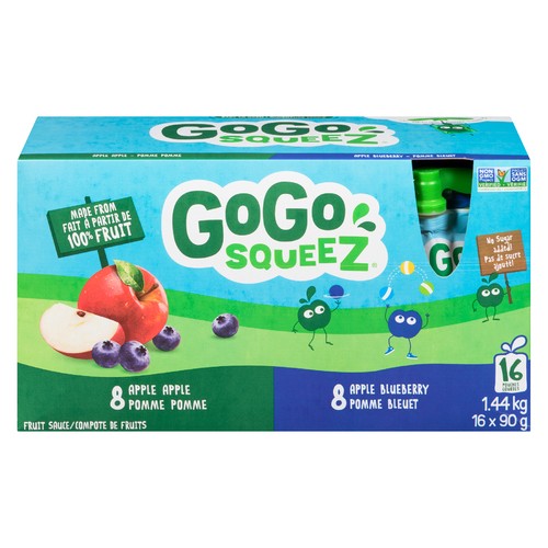 Gogo Squeez Snacks Blueberry 16 x 90 g