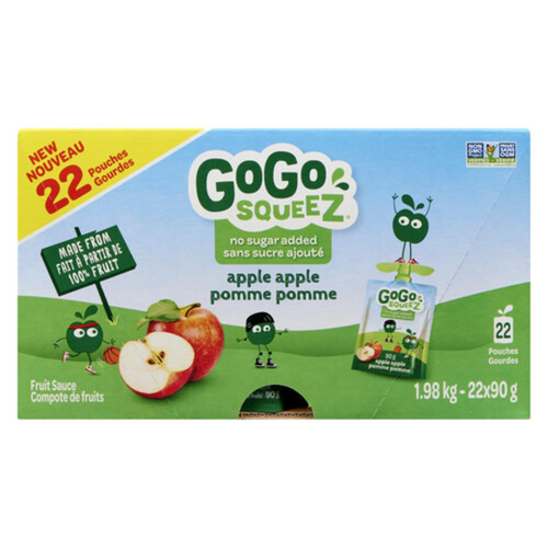 GoGo Squeez Fruit Sauce Apple Apple 22 x 90 g