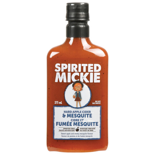 Compliments Spirited Mickie BBQ Sauce Hard Apple Cider & Mesquite 375 ml