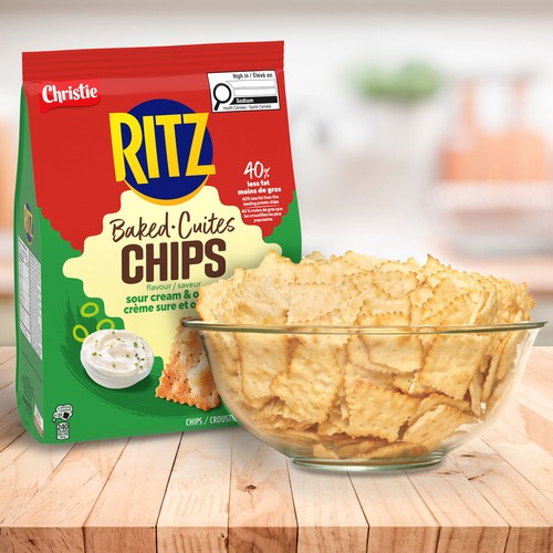 Ritz Baked Chips Sour Cream & Onion 240 g