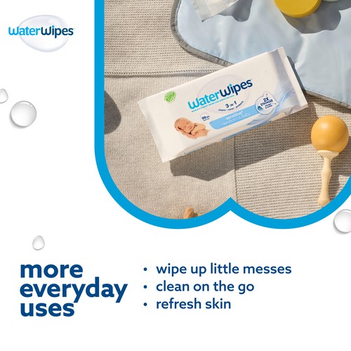 Water Wipes Biodegradable Baby Wipes 60 Count