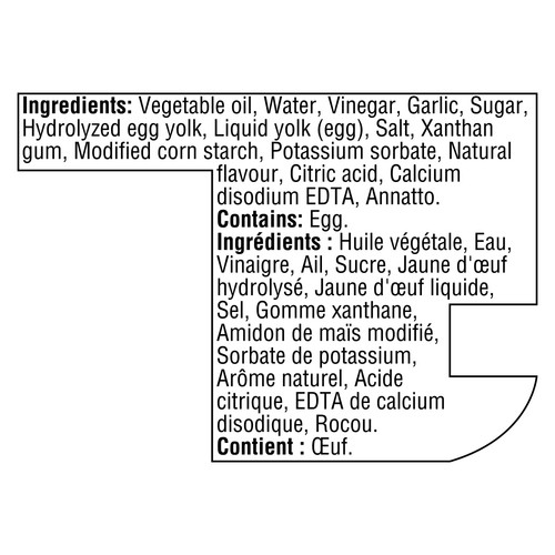 Heinz Mayonnaise Style Sauce Garlic Parmesan 340 ml