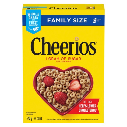 Cheerios Cereal Original Whole Grains Family Size 570 g