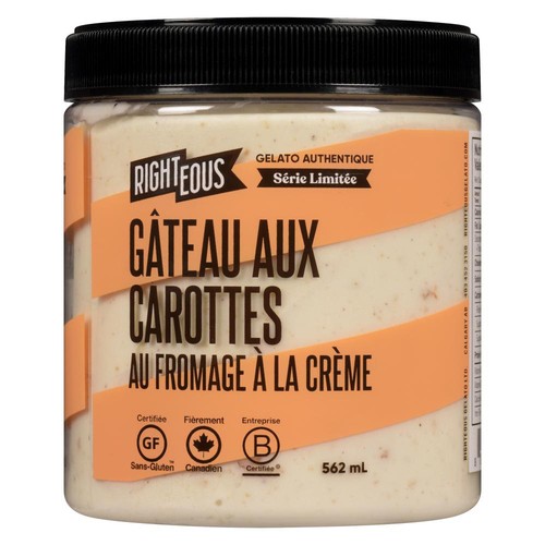 Fiasco Gluten-Free Frozen Gelato Carrot Cake & Cream Cheese 562 ml