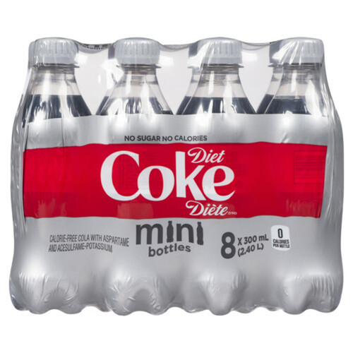 Coke Diet Mini 8 x 300 ml (bottles)
