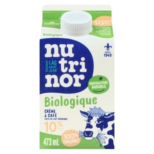 Nutrinor Organic 10% Coffee Cream 473 ml