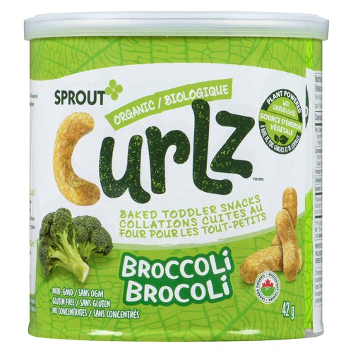Curlz Organic Baked Toddler Snack Broccoli 42 g