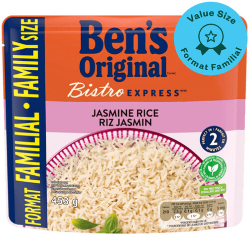 Ben's Original Jasmine Rice Bistro Express Family Size 453 g