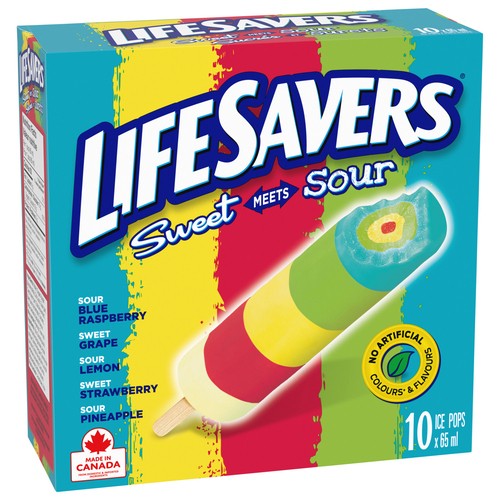 Life Savers Frozen Ice Pops Sweet Meets Sour 10 x 65 ml