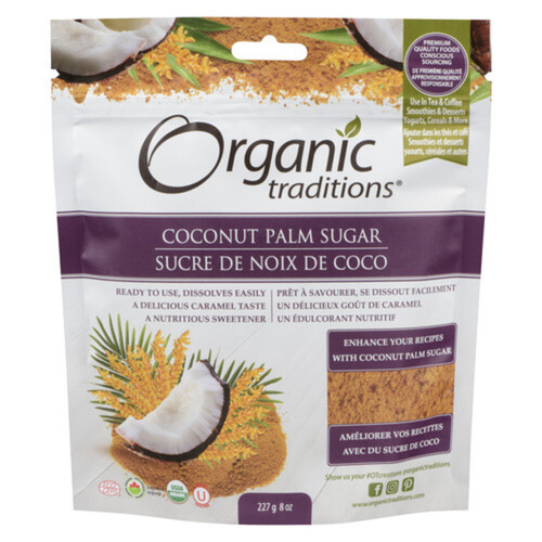 Organic Traditions Coconut Palm Sugar 227 g