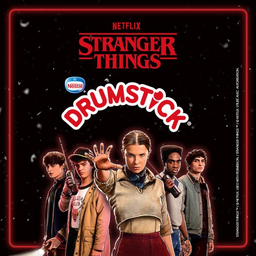 Nestlé Drumstick Frozen Dessert Cones Netflix Stranger Things 4 x 125 ml
