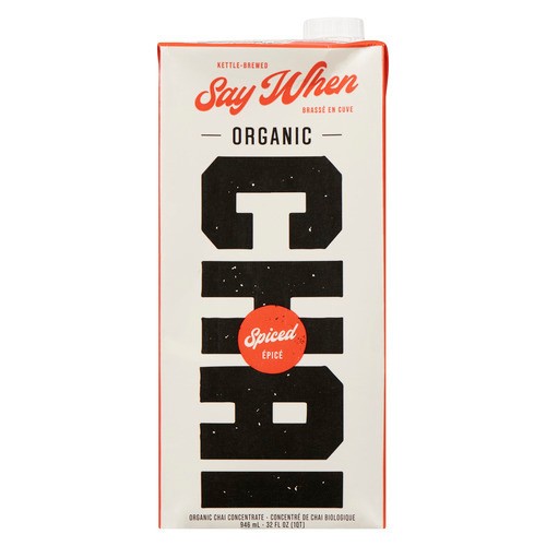 Say When Organic Chai Concentrate Spiced 946 ml