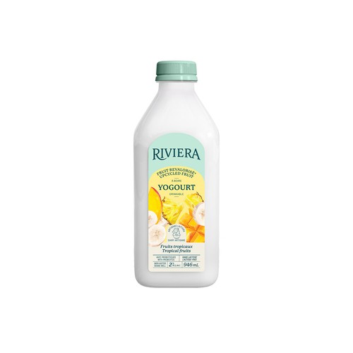 Riviera Lactose-Free Drinkable Yogurt Tropical Fruits 946 ml