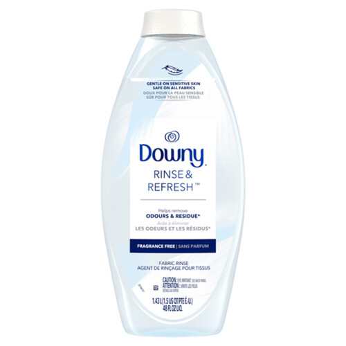 Downy Fabric Softener Rinse & Refresh Fragrance Free 1.43 L