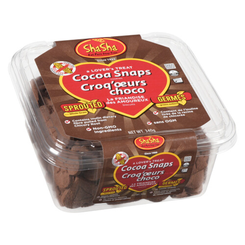 ShaSha Peanut-Free Cookies Cocoa Snaps 340 g