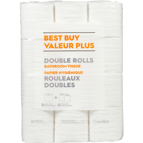 Best Buy Bathroom Tissue 2-Ply 24 Rolls x 270 Sheets