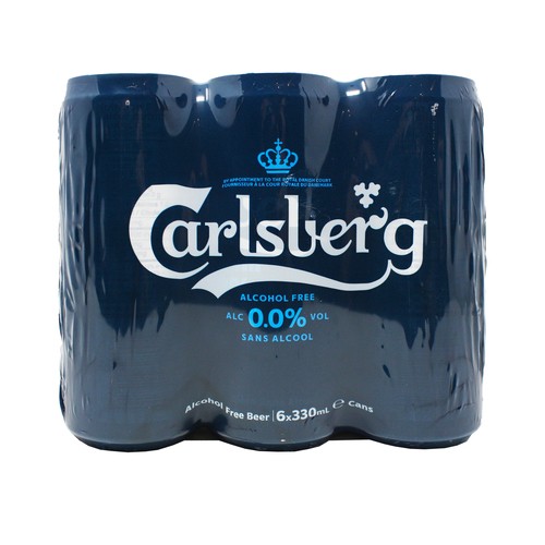 Carlsberg Non Alcoholic Beer 6 x 330 ml (cans)