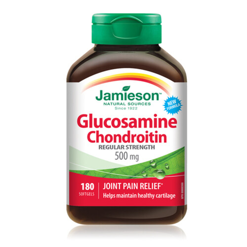 Jamieson Glucosamine Chondroitin 500 mg Regular Strength 180 Count